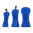 thumbnail image 6 of 3Pcs PU Leather Club Head Covers star Pattern Fairways Headcover Golfs Driver Fairways Hybrids Heads Covers, 6 of 8