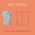 thumbnail image 2 of Zfeel Oceanside Heather Polo for Women, Short Sleeve Collared Classic Polo Shirt, Classic Blue Heather, L, 2 of 6