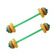 thumbnail image 3 of Juego de 2 mancuernas para niños, equipo de entrenamiento para el hogar y el jardín de infancia, levantamiento de pesas. 2 largos, 3 of 8