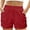 Red, variant on Tumotour Active Workout Shorts For Women Work Out Shorts Elastic Pocket High Waisted Athletic Shorts Sporty Shorts Lightweight Biker Shorts Gym Shorts
