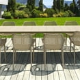 thumbnail image 4 of Air XL Extension 11 Piece Dining Set in Taupe, 4 of 7