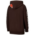 thumbnail image 3 of Women's G-III 4Her by Carl Banks Brown Cleveland Browns Extra Inning Pullover Hoodie, 3 of 3
