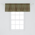 thumbnail image 2 of Ambesonne Abstract Window Valance, Oriental Damask Motifs, 42" x 18", Charcoal Grey Almond, 2 of 3