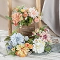 thumbnail image 5 of Basket of Dahlia Bouquet Imitation Flower Fabric Manufacturing Interior Decoration Wedding Party 5 Bouquet, 5 of 5