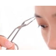 thumbnail image 2 of MT Curved Eyebrow Tweezer Stainless Steel Scissors, 3.25", 2 of 5