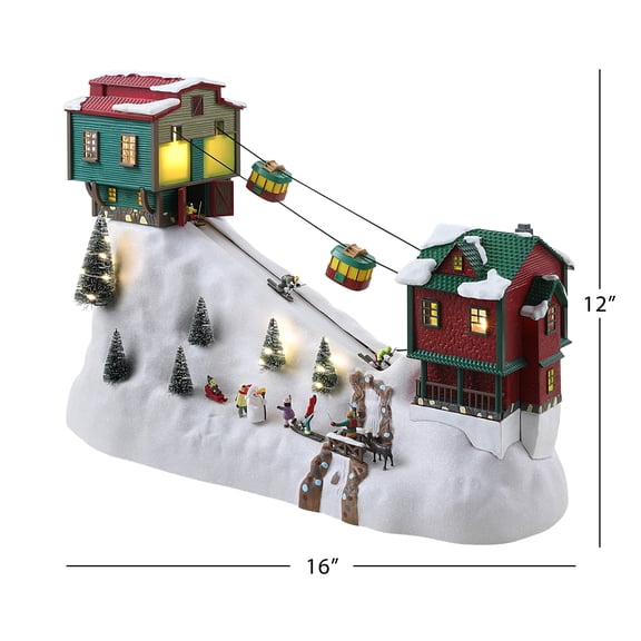 Mr. Christimas 18 in. Winter Wonderland Cable Cars