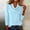 Light Blue, variant on Womens Cowl Neck Sweater Soft Knit Long Sleeve Pullover Tops Winter Casual Solid Color Sweater Outfits Pink L