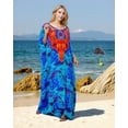 thumbnail image 4 of Sunforyou Moo moo for Women Plus size Kaftan Swimsuit Cover Up Sliky House Dresses Caftan Loungewear, 4 of 5