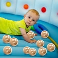 thumbnail image 4 of Gold Thick Plastic Inflatable Play Balls For Kids Ball Pit Sensory Toys 100 Pieces, 4 of 7