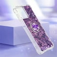 thumbnail image 6 of Glitter Clear Sparkly Bling Case for Motorola Moto G Power 5G 2023, Flowing Liquid Quicksand Cover with Diamond Ring Holder Case for Motorola Moto G Power 5G 2023  Purple, 6 of 14