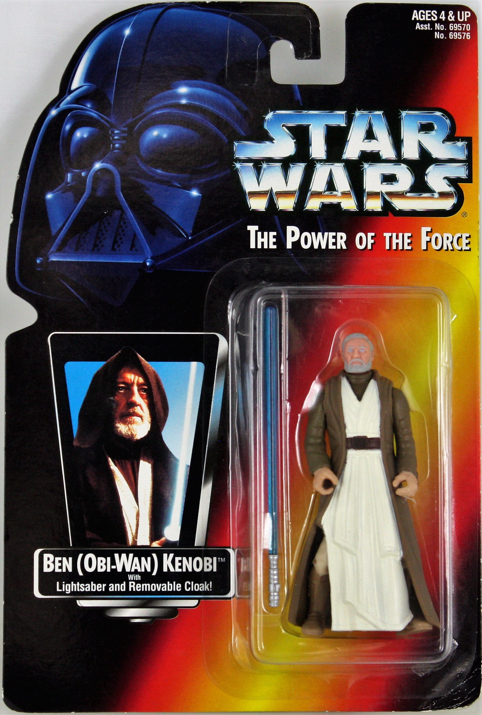 Obi-Wan Kenobi Star Wars Power Of The Force 2 1995 Red Card short saber 