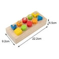 thumbnail image 2 of Tachiuwa Montessori Wood Nuts and Bolts Board Toy Safe Material Color & ,, 2 of 8