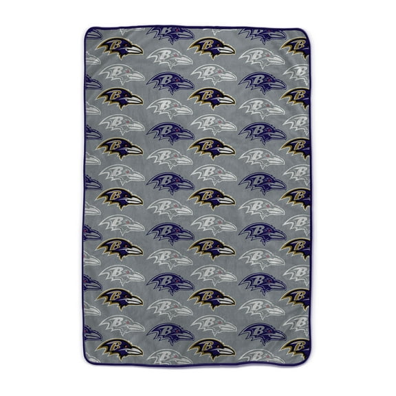 Pegasus Baltimore Ravens 66" x 95" Oversized Logo Roll Ultra Cozy Blanket