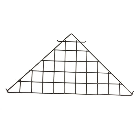 SSWBasics Triangle Black Wire Grid Shelf -- Set of 2