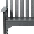 thumbnail image 5 of WestinTrends Malibu Outdoor 2-Person All-Weather HDPE Front Porch Garden Bench, Gray, 5 of 17
