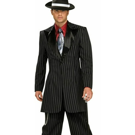 Men's That's So Jazz Black And White Zoot Suit Jacket Costume Standard 46