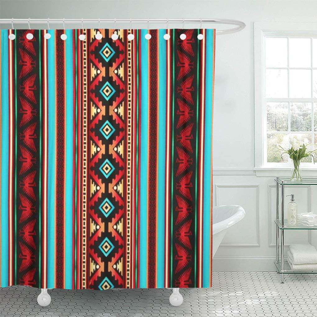 CYNLON Tribal Southwest and 301749 Patterns Geometric Designs Bathroom