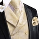 thumbnail image 2 of Conjunto de chaleco Hi-Tie con doble botonadura, color champán para hombre, 2 of 6