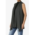 thumbnail image 3 of TheMogan Women's Long Vests Sleeveless Draped Lightweight Open Front Cardigan, 3 of 7