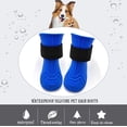 thumbnail image 5 of (XS) Botas para perros de 4 estaciones, protector de patas, botas de lluvia de gel de sílice, zapatos de invierno para mascotas, impermeables, antideslizantes, suaves, para exteriores, 5 of 5