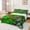 Green D, variant on Feelyou Pixel Game Letter J Twin Sheets for Kids Boys, Green Brown Blocks Abstract Bedding, 3pcs, 1 Flat Sheet, 1 Fitted Sheet and 1 Pillowcase