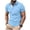 A Light Blue, variant on Short Sleeve Collar Shirt Beach Tops Men's Colorblocked Pocket Short Sleeve Button-Up Turndown Collar Pullover Casual Fashion Top Blue Xl