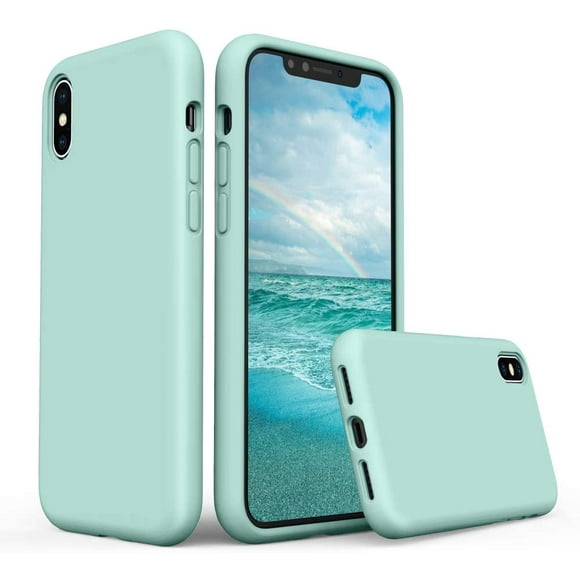 Silicone Case for iPhone X iPhone Xs Case, Liquid Silicone Protective Phone Case Cover (Full Body, Soft Case