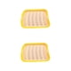 thumbnail image 4 of Advancent Molde para salchichas resistente al calor: fácil de limpiar y antiadherente, versátil, resistente a los arañazos, latas y moldes amarillo 2Conjunto, 4 of 6