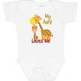 thumbnail image 3 of Inktastic My Aunt Loves Me Giraffe Boys or Girls Baby Bodysuit, 3 of 5
