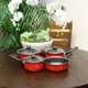 thumbnail image 3 of Batería de cocina Gibson 7 PZS Rojo Acero ANTIADHERENTE Mango baquelita CASSE//LMAN-R, 3 of 3