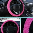 thumbnail image 2 of Universal Soft Warm Plush Car Steering Wheel Cover Elastic Automobiles Auto Steering-Wheel Case Protector, 2 of 5