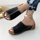 thumbnail image 3 of Sandalias Cuña Con Plataforma para Mujer Pantuflas Cojín Grueso Cómodas A La, 3 of 9