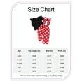 thumbnail image 2 of 3T Baby Girl Clothes Baby Girl Outfits Ruffle Long Sleeve Tops Polka Dots Strap Pants Set 2-3T Baby Girl Overalls Outfits Black, 2 of 8