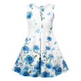thumbnail image 4 of LOVZFMLL Robe Mode Brodée à Sequins pour Enfants et Filles 6M-5Y Manches Courtes Col Rond, 4 of 7