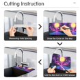 thumbnail image 5 of Yayeee Faucet Mat for Kitchen Sink 14.7" Diatomite Long Splash Guard Pad, Purple Neon Road, 2 Pack, 5 of 7