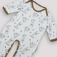 thumbnail image 3 of KaWaii Baby Unisex Bamboo & Organic Cotton Bodysuit, Envelope Neck Snap Bottom Stretchy & Comfy for babies 6-9 M - 3Pk, 3 of 9
