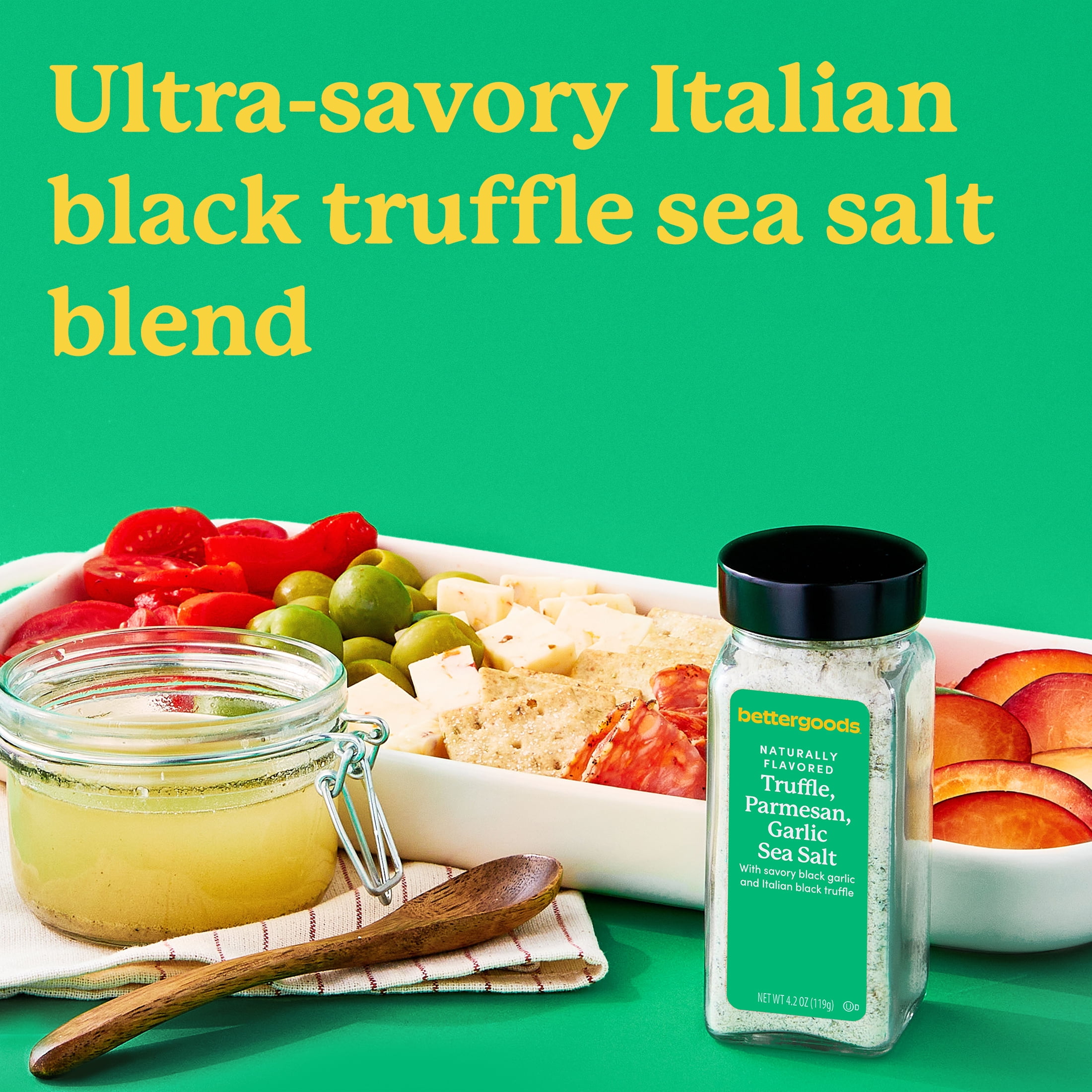 bettergoods Truffle, Parmesan, and Garlic Sea Salt, 4.2 oz