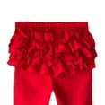 thumbnail image 4 of Rciityk Baby Girls' Ruffle Leggings Solid Color Soft Elastic Waist Stretch Slim Long Trousers for 0-8 Years, 4 of 5