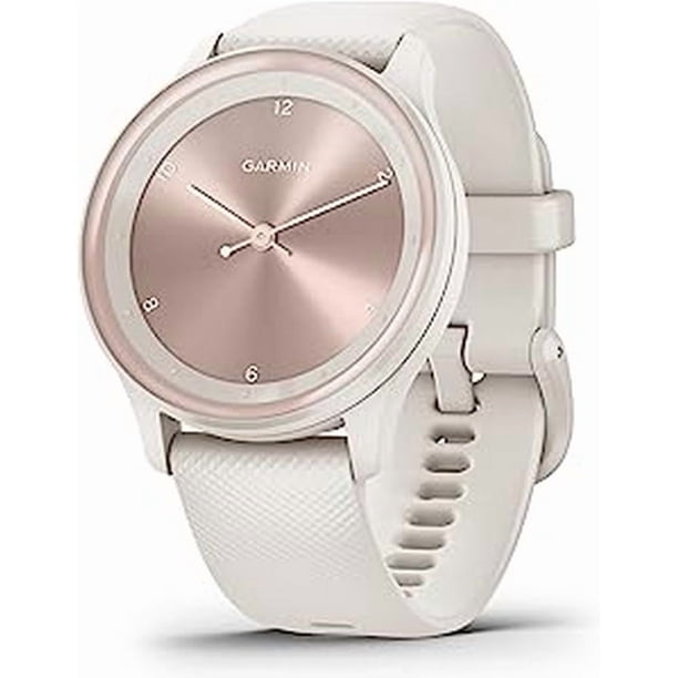 Reloj inteligente Garmin vivomove Sport Hybrid con pantalla táctil - Blanco