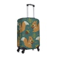thumbnail image 3 of Uemuo Knitted Woodland Squirrel Printed Washable Luggage Cover - Fashion Suitcase Protector Fits 18-32 Inch Luggage -Large, 3 of 9
