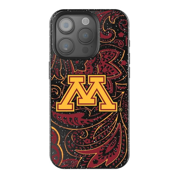 Keyscaper Minnesota Golden Gophers Paisley Bling iPhone Case