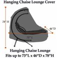 thumbnail image 4 of Cubierta para silla colgante Cubierta para silla colgante, Cubierta impermeable para silla de jardín, Cubierta antipolvo para tumbona curvada con cremallera-thsinde ACTIVE Biensenido a ACTIVE, 4 of 4
