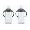 NUK Large Learner Tritan Cup, Soft Spout, 10 Ounce, Gray Star, 1 Count