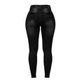 thumbnail image 2 of Aayomet Jeans For Women Ripped Women's Flirty Curvy Skinny High Rise Insta Stretch Juniors Jeans,Black M, 2 of 4
