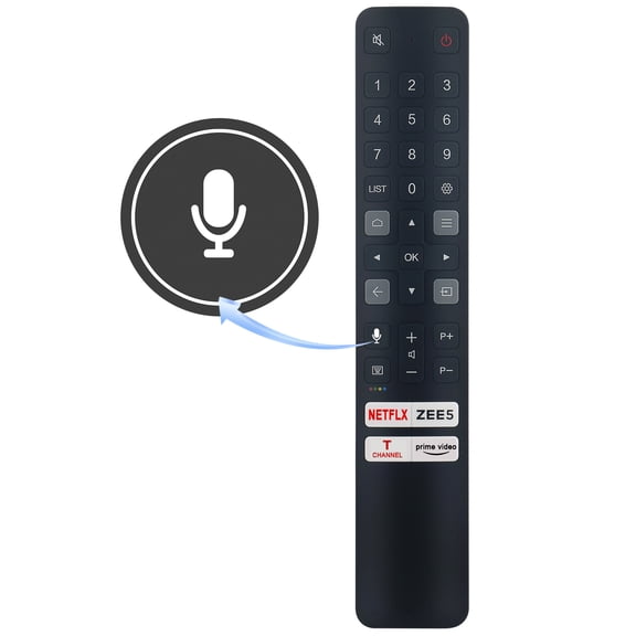 Allimity 06-BTZNYY-MRC901V RC901V FMRC Voice Replaced Remote Control Compatible with TCL 4K LED Smart TV 43P615 50P615 55P615 65P615 75P725 85P725 43P725 50P725 55P725 65P725