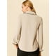 thumbnail image 5 of Blusa de Manga Larga Allegra K Albaricoque M, 5 of 6