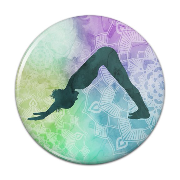 Downward-Facing Dog Yoga Pose Pinback Button Pin