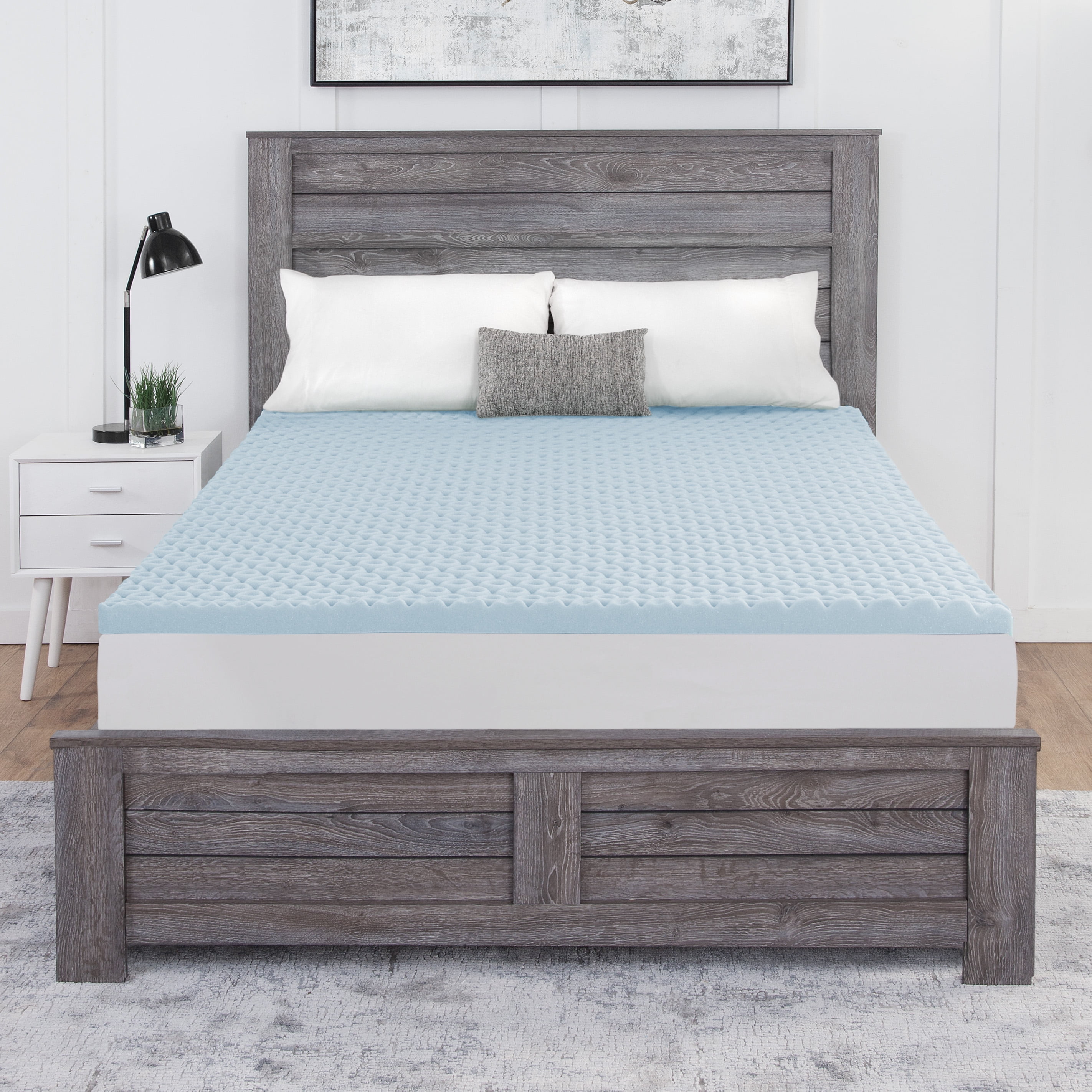 Dream Serenity EcoZone Coprimaterasso In Memory Foam 7,6 Cm - Fresco E Traspirante A Base Vegetale, Reversibile