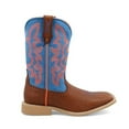 thumbnail image 2 of Children's Twisted X YHY0001 Cowkid's Hooey Cognac Bullhide/Neon Blue 3 M, 2 of 7
