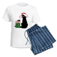 thumbnail image 5 of CafePress - Santa Cat &Amp; Mouse Women'S Light Pajamas - Women's Short Sleeve Print T-Shirt and Pants Light Cotton Pajama Set, 5 of 7